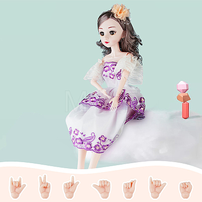 ABS Plastic BJD Doll Gesture Accessories DIY-WH0304-646-1