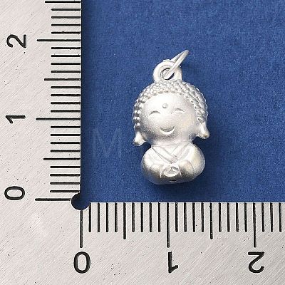 925 Sterling Silver Buddha Charms STER-K180-07S-1
