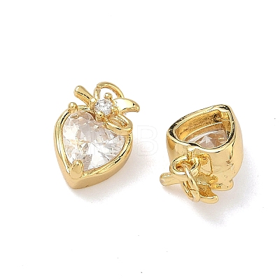 Brass Micro Pave Cubic Zirconia Pendants KK-A291-10G-03-1