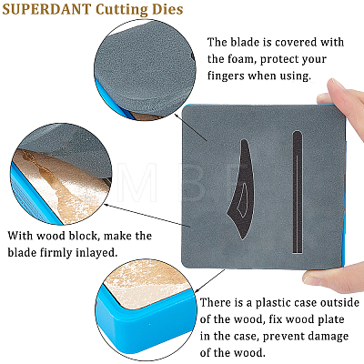 SUPERDANT 1Pc Wood Cutting Dies DIY-SD0001-80C-11-1