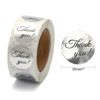 1 Inch Thank You Stickers DIY-G025-J01-1