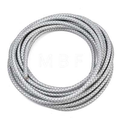 Braided Leather Cord with Core WL-F009-6mm-05-1