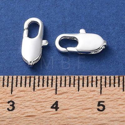 Rack Plating Brass Lobster Claw Clasps KK-F090-23S-01-1