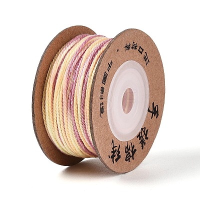 30M Segment Dyed Macrame Cotton Cord OCOR-T018-01V-1