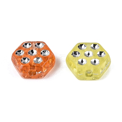 Plastic Hexagon Beads KY-Q002-11-1