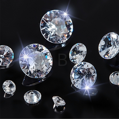   150Pcs 5 Style Cubic Zirconia Pointed Back Charms ZIRC-PH0001-35-1