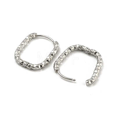 Non-Tarnish 304 Stainless Steel Hoop Earring STAS-A091-17A-P-1