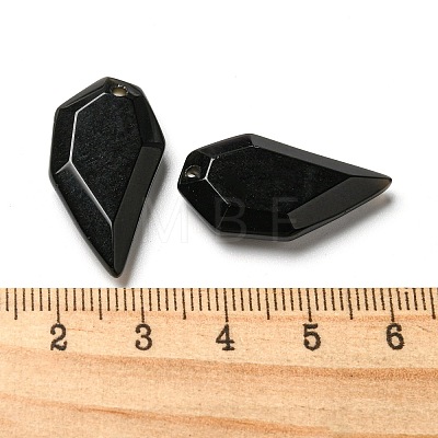 Natural Obsidian Pendants G-G052-A05-1
