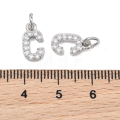 SHEGRACE Brass Micro Pave Clear Cubic Zirconia Pendants XGRQ29016-394P-C-1