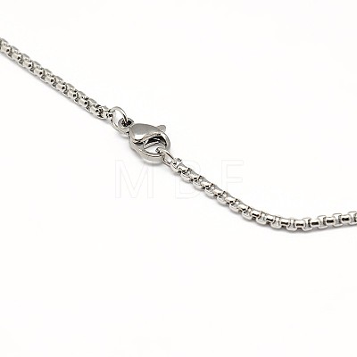 304 Stainless Steel Venetian Chain Necklace Making STAS-A028-N032P-1