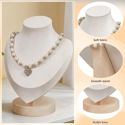 6Pcs 4 Styles VelvetJewelry Display Stand Sets NDIS-DR0001-03-1