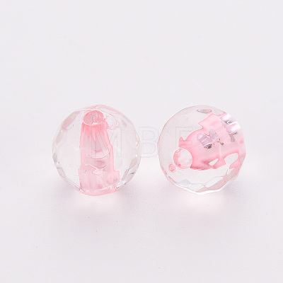 Transparent Acrylic Beads TACR-S154-11A-26-1