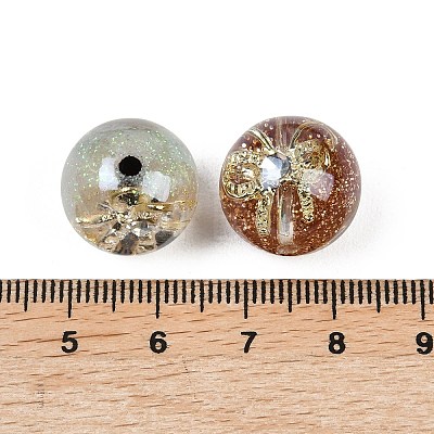 Transparent Resin Alloy Beads RESI-C070-12-1