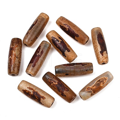 Tibetan Style dZi Beads TDZI-E004-64-03-1
