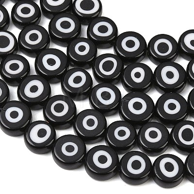 Handmade Evil Eye Lampwork Beads LAMP-C028-02G-1