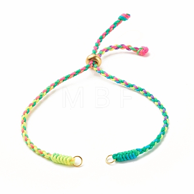 Braided Nylon Thread Braided Cord Bracelet AJEW-JB01121-1