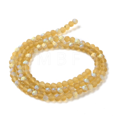 Transparent Glass Beads Strands EGLA-A044-T4mm-MB04-1