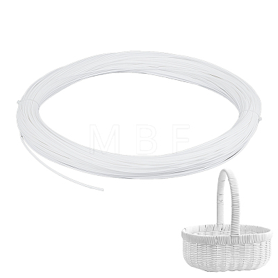 90M Round Plastic Rattan Cord OCOR-WH0077-134C-1