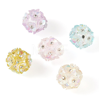 Handmade Rhinestone Clay Pave Beads CLAY-TAC0015-02A-1
