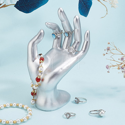 Resin Mannequin Hand Jewelry Display Holder Stands RDIS-WH0009-015A-1