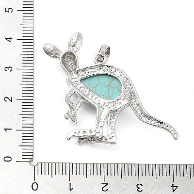 Synthetic Turquoise Pendants G-A176-A10-1