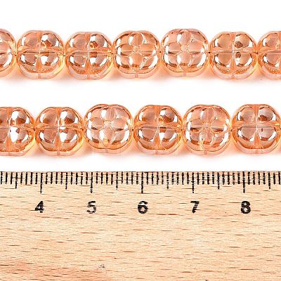 Electroplate Glass Beads Strands EGLA-T021-06E-1