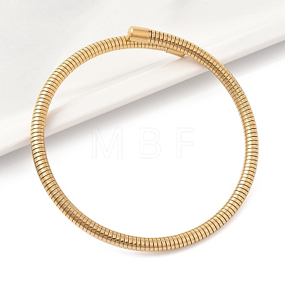 304 Stainless Steel Spring Bangles for Women BJEW-Z086-01G-01-1