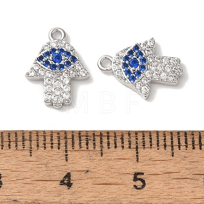 Brass Micro Pave Cubic Zirconia Pendants KK-S391-05P-1