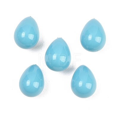 Electroplate Opaque Glass Beads GLAA-A044-02E-1