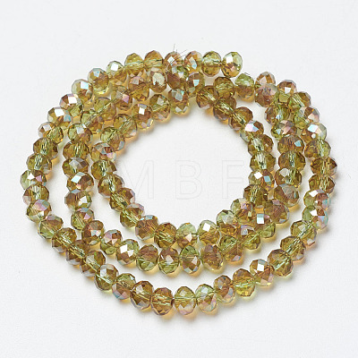 Electroplate Glass Beads Strands EGLA-A034-T4mm-J02-1