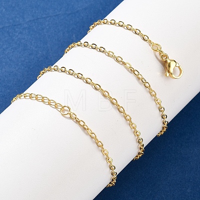 Brass Cable Chains Necklaces for Women NJEW-D302-47G-1