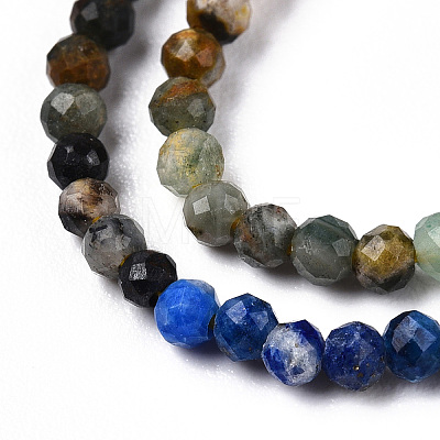 Natural Mixed Gemstone Beads Strands G-D080-A01-03-27-1
