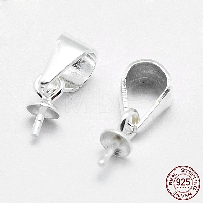 925 Sterling Silver Pendant Bails STER-E050-05S-1