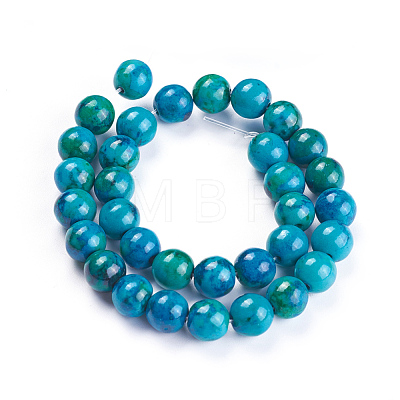 Synthetic Chrysocolla Beads Strands G-F647-02-A-01-1
