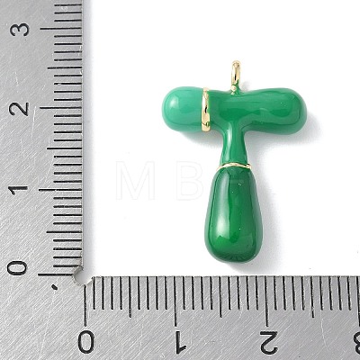 Brass Enamel Pendants KK-E093-03G-T-02-1