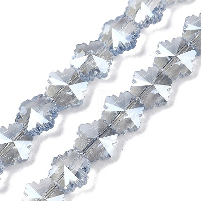 Electroplate Glass Beads Strands EGLA-B011-01A-PL03-1