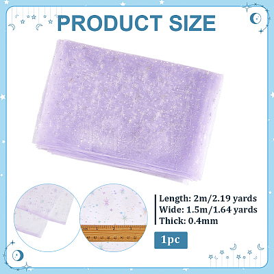 Star Pattern Nylon Fabric DIY-PH0038-37A-1