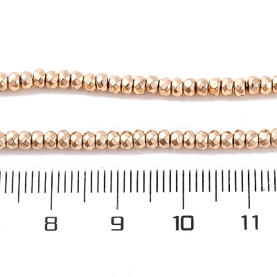 Electroplated Synthetic Non-Magnetic Hematite Beads Strands G-H020-D01-03RG-1