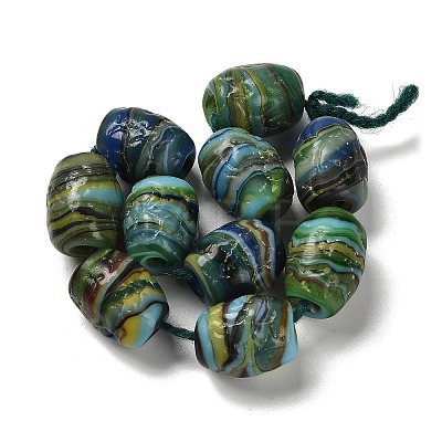 Handmade Lampwork Beads Strands LAMP-C016-01B-1