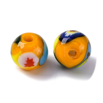 Handmade Millefiori Lampwork Beads LAMP-R003-02A-09-1