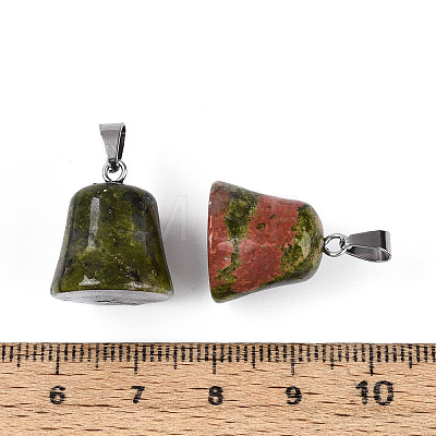 Natural Unakite Pendants G-N349-15P-04-1