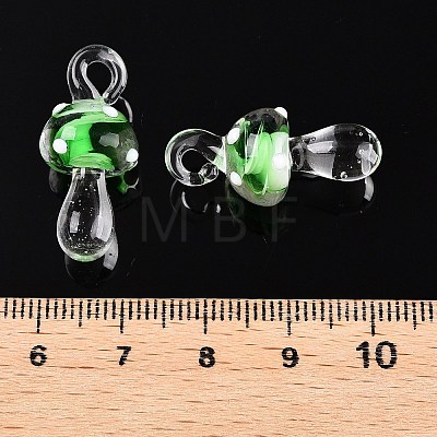 Handmade Lampwork Pendants LAMP-T021-14C-1