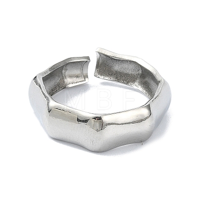 304 Stainless Steel Cuff Rings for Women RJEW-M019-32P-1