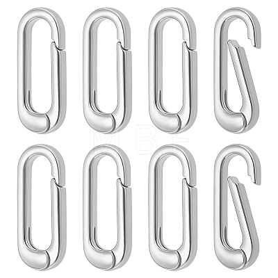 8Pcs Brass Spring Gate Rings KK-BC0015-69P-1