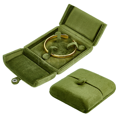 Velvet Jewelry Packing Boxes Bangle CON-WH0110-326A-1