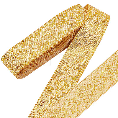 8 Yards Ethnic Style Polyester Ribbon OCOR-WH0085-23-1