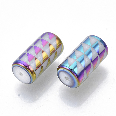 Electroplate Glass Beads EGLA-N003-05D-1