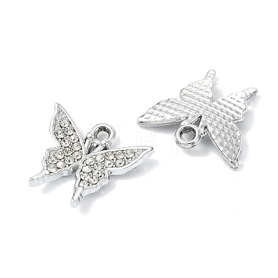 Animal Theme UV Plating Alloy Crystal Rhinestone Pendants ALRI-T012-07M-P-1