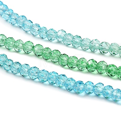 Transparent Painted Glass Beads Strands DGLA-A034-T1mm-A17-1