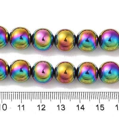 Electroplated Synthetic Magnetic Hematite Beads Strands G-I364-K01-07-1